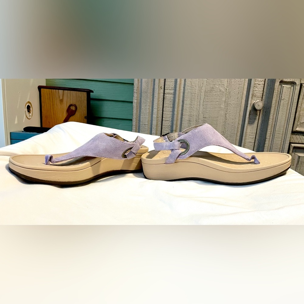 *EUC* VIONIC Jolie Suede Sandals/Shoes  - Womens Size 8 - Lavender - Orthotic - Picture 5 of 8